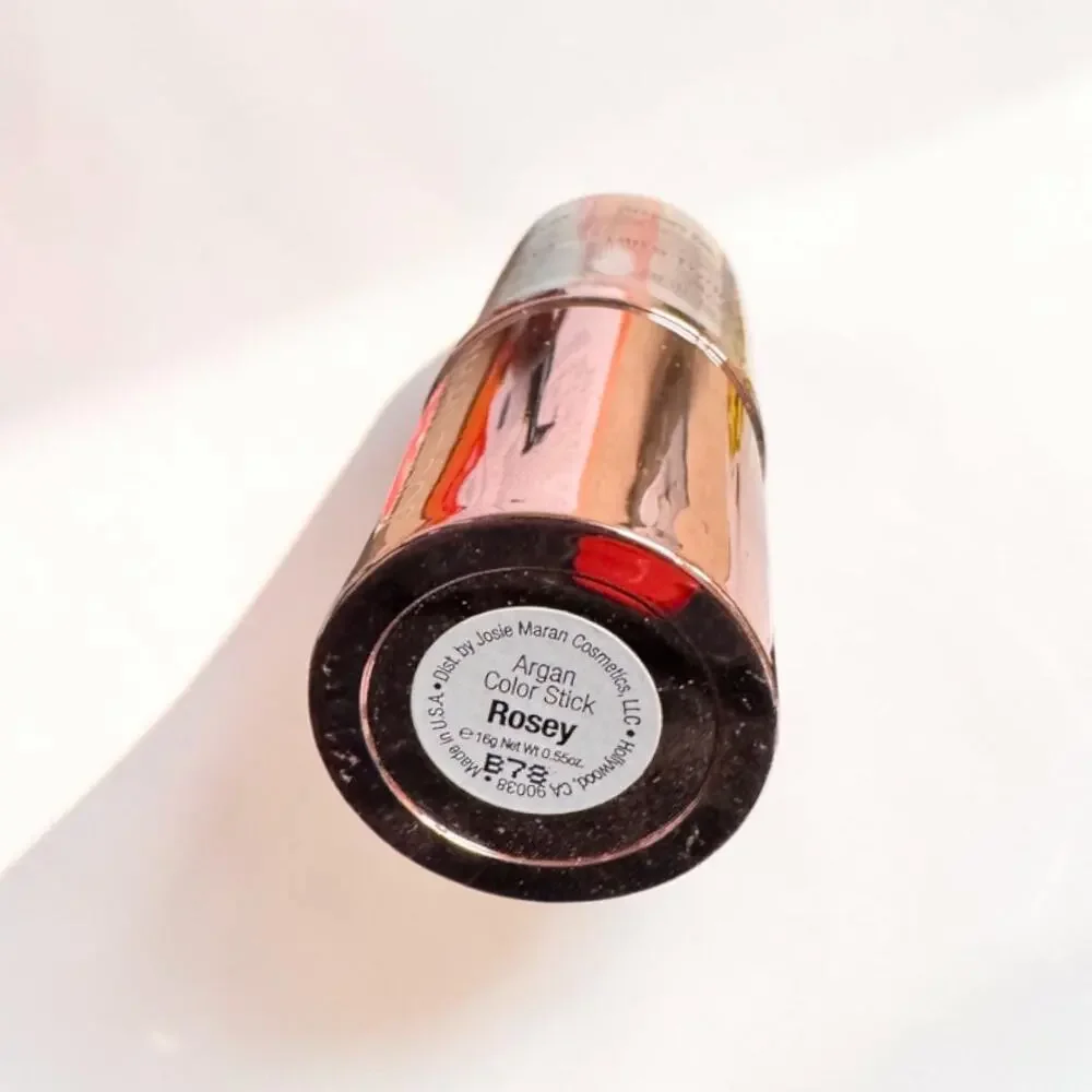 Josie Maran Cosmetics Argan Color Stick Rosey .55 Full Size Rare New Sealed